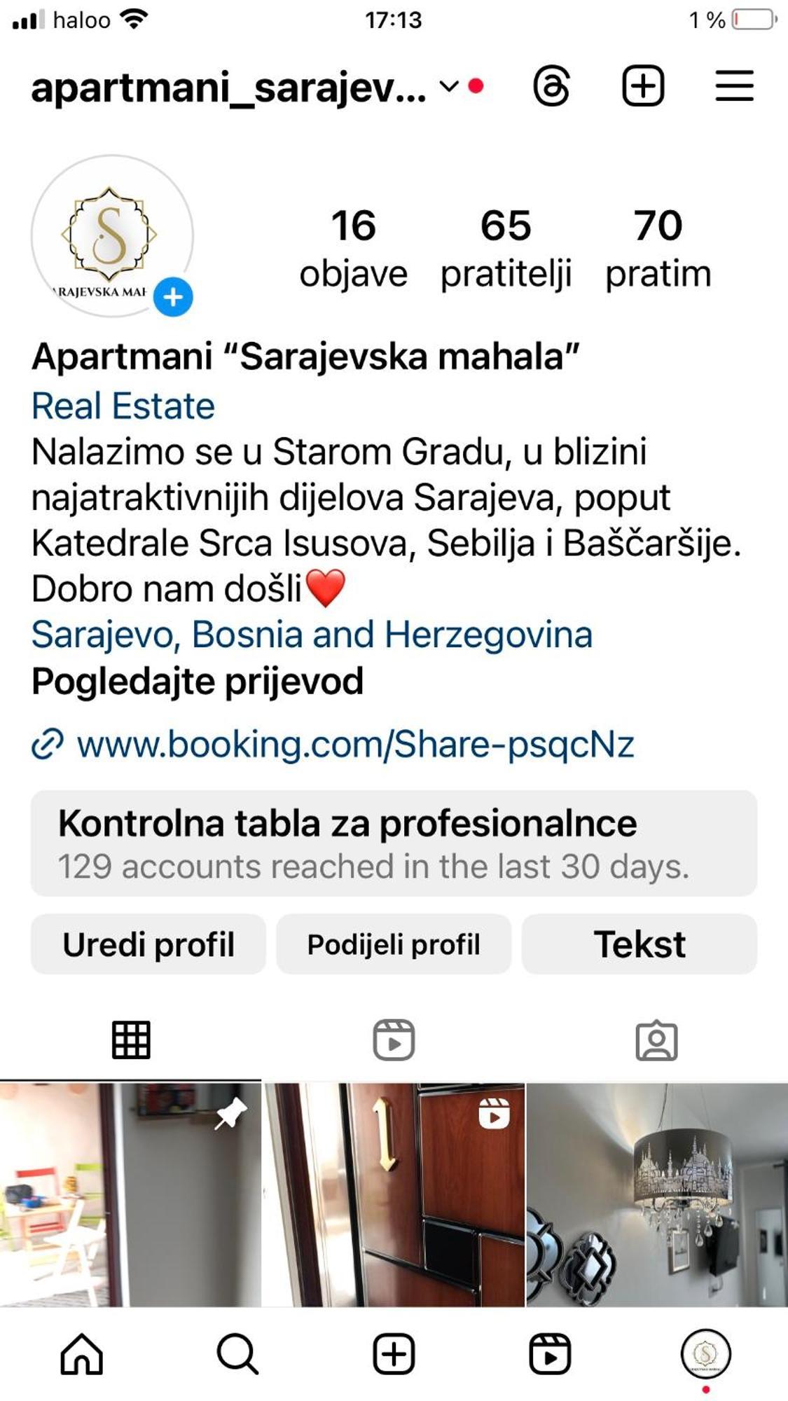 Apartmán Sarajevska Mahala SJJ Exteriér fotografie